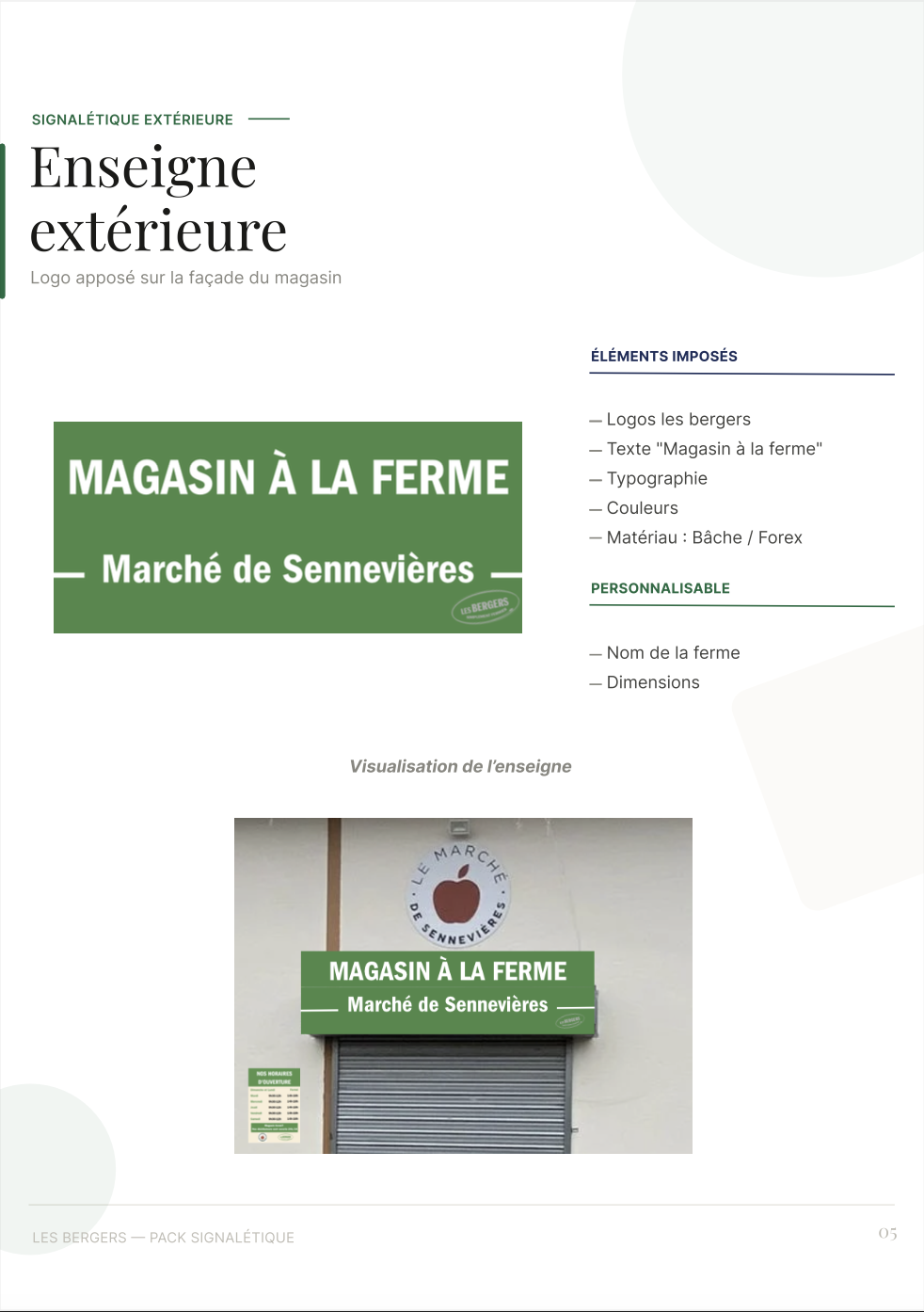 Book signalétique Les Bergers - page 5